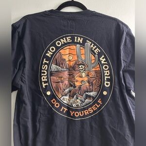 Men’s graphic t shirt western skeleton design